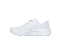 Skechers Go Walk Flex, Vai A Camminare Flessibile Viva Donna, White Textile/Trim, 43 EU