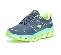 Skechers Go Walk Glide Step 2.0 Elektra Hands Free Slip-in Sneaker da Donna, Blu Navy/Lime, 41 EU