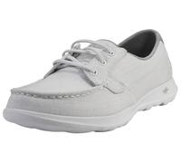 Skechers Go Walk Lite, 15433 Scarpa da barca da donna, bianco, 40 EU