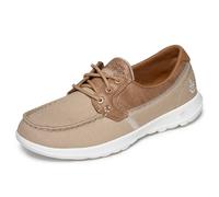 Skechers Go Walk Lite - Coral, Scarpe Da Barca Donna, Beige Natural, 37 EU