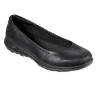 Skechers Go Walk Lite - Gem, Ballerine punta chiusa Donna, Black Textile Trim Bbk, 40 EU