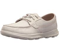 Skechers Go Walk Lite-Isla, Scarpe da Barca Donna, Beige (Taupe), 37.5 EU