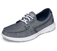 Skechers Go Walk Lite - Isla Scarpe da Barca Donna, Blu (Navy), 37.5 EU