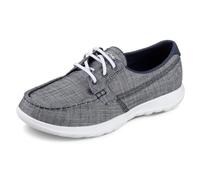 Skechers Go Walk Lite - Isla Scarpe da Barca Donna, Blu (Navy), 40 EU