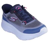 Skechers Go Walk Max Cushioning Hyper Burst Nikita Hands Free Slip-ins, Scarpe da Ginnastica Donna, Navy Textile/Pink Trim, 39 EU