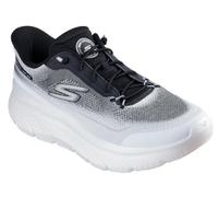 Skechers Go Walk Max Cushioning Hyper Burst Zoltar Hands Free Slip-in Sneaker da Uomo, Bianco/Nero, 43 EU