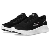 Skechers Go Walk Now Payton, Scarpe da Ginnastica Uomo, Black And White Textile/Synthetic, 47 EU