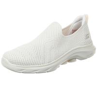 Skechers Go Walk, Passeggiata 7 Amina Donna, Bordo in Tessuto Bianco Sporco, 40 EU