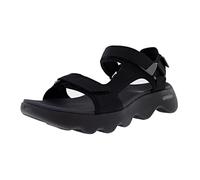 Skechers Go Walk - Sandali da uomo per massaggio riflessologico, nero/grigio, 13