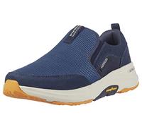 Skechers Go Walk - Scarpe da trekking da uomo in Air Cooled Memory Foam, slip-on, blu navy/giallo., 43 EU