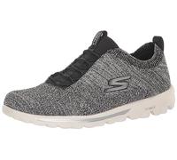 Skechers Go Walk Travel-Radiant Moon, Scarpe da Ginnastica Donna, Nero e Bianco, 38.5 EU