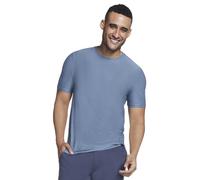 Skechers Godri all Day-Maglietta T-Shirt, Blu fumé, M Uomo