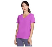 Skechers Godri Serene-Top con Scollo a V T-Shirt, Violet Rays-Match Swatch, XL Donna
