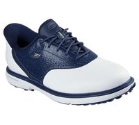Skechers Scarpe da golf Prestige senza tacchi, da donna, senza lacci, con arco, Bianco/blu navy, 37 EU