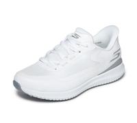 Skechers Golf Women's Flight Slip-in Spikeless Golf Shoe Sneaker, White Silver, 11