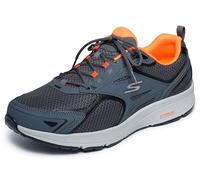 Skechers GOrun Consistent-Athletic Workout Running Walking Shoe Sneaker with Air Cooled Foam, Scarpe da Ginnastica Uomo, Grigio e Arancione, 40 EU X-Larga