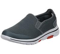 Skechers Gowalk 5-Elastic Stretch Athletic Slip-on Casual Loafer Walking Shoe, Scarpe da Ginnastica Uomo, Carbone, 45 EU