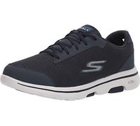 Skechers Gowalk 5 Qualify-Athletic Mesh Lace Up Performance Walking Shoe, Scarpe da Ginnastica Uomo, Tessuto Sintetico Blu Navy, 46 EU