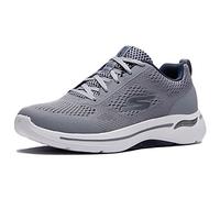 Skechers - Gowalk Arch Fit, Scarpa Sportiva da Passeggio, con Schiuma raffreddata ad Aria, da Uomo, Grigio/Blu Marino, 47.5 EU