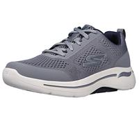 Skechers Gowalk Arch Fit-Scarpe da Passeggio in Schiuma raffreddata ad Aria, Ginnastica Uomo, Grigio Blu Navy, 46 EU X-Larga