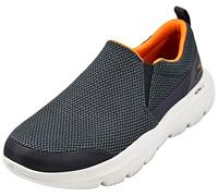 Skechers, GoWalk Evolution Ultra-Impeccable, Sneaker da uomo, Carbone/arancione, 10 Wide