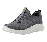 Skechers Gowalk Flex - Scarpe da Ginnastica da Uomo Senza Lacci, Casual, con Schiuma raffreddata ad Aria, Grigio/Lime, 8.5 X-Wide