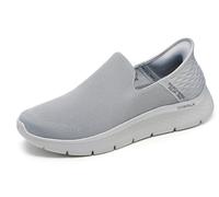 Skechers Gowalk Flex - Scarpe da ginnastica da uomo, senza maniche, senza lacci, casual, da passeggio, Grigio chiaro, 47 EU