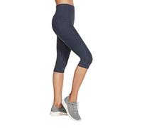 Skechers Gowalk High Waisted Capri, Pantaloni Tuta Donna Donna, Navy, Large