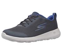 Skechers Gowalk Max-Athletic - Scarpe da Ginnastica da Uomo con Schiuma raffreddata ad Aria, Carbone/Blu., 45.5 EU