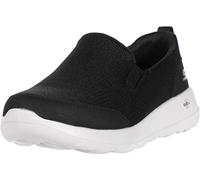 Skechers Gowalk Max Clinched - Scarpe Slip-on da Uomo per Camminata con Doppio Inserto Elastico, Nero/Bianco, 44 EU