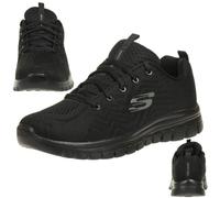 Skechers Graceful Get Connected Scarpe Da Fitness Donna Leggere Nere BBK