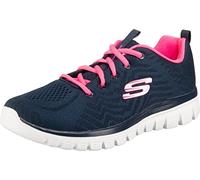 Skechers Graceful Get Connected Scarpe da ginnastica da donna, (Blu navy, rosa acceso.), 40 EU