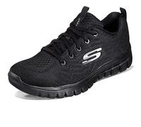 Skechers Graceful Get Connected, Sneaker Donna, Black Mesh Trim, 40 EU