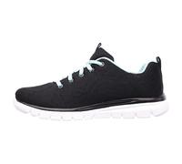 Skechers Graceful Get Connected, Sneaker Donna, Black Mesh Turquoise Trim, 37.5 EU