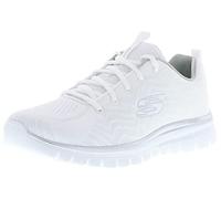 Skechers Graceful Get Connected, Sneaker Donna, White Silver, 37 EU