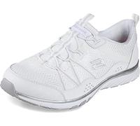 Skechers Gratis Sport, Scarpe da Ginnastica Donna, Bianco/Argento, 36 EU