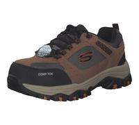 Skechers Greetah, Sneaker Uomo, Marrone Brown Suede Leather W Textile Br Bk, 47.5 EU