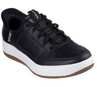 Skechers Handfree Slip-in Sport Court 92 Distown, Scarpe da Ginnastica Uomo, Black Leather Natural Trim, 48.5 EU