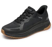 Skechers Hands Free Slip-ins-Bobs Sport Squad Chaos 4, Scarpe da Ginnastica Uomo, Black Mesh, 45 EU