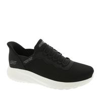 Skechers Bobs Squad Caos Hype Quotidiano, Senza Lacci Uomo, Finiture Bianche in Maglia Nera, 42.5 EU