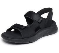 Skechers Hands Free Slip-ins Go Walk Flex Easy Entry Sandal, Sportivo Uomo, Black And Lime Textile, 43.5 EU