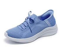 Skechers Ultra Flex 3.0 Brilliant Path, Scarpe da Ginnastica Donna, Periwinkle Knit Pink Trim, 37.5 EU