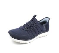 Skechers Hands Free Slip-ins Virtue-Glow, Scarpe da Ginnastica Donna, Navy Mesh, 40 EU