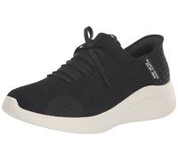 Skechers Hands Free Ultra Flex 3.0 Brilliant Path, Scarpe da Ginnastica Donna, Nero e Bianco, 39.5 EU Larga