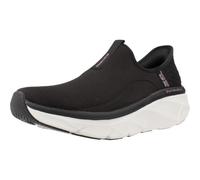 Skechers Happy Step, D'LUX Walker 2.0 Passo Felice Donna, Rete Nera con Finiture Rosa, 38 EU