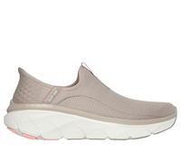 Skechers Happy Step, D'LUX Walker 2.0 Passo Felice Donna, Finiture in Rete Color Tortora, 39.5 EU