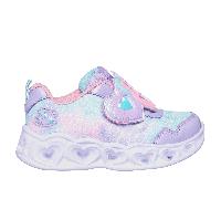 Skechers Heart Lights Trainers Blu,Viola EU 22 Bambina
