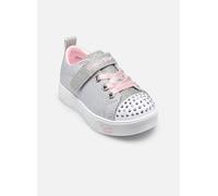 Skechers Heart Steps Shimmer Sweetie, Scarpe da Ginnastica Bambine e Ragazze, Grigio e Rosa, 24 EU