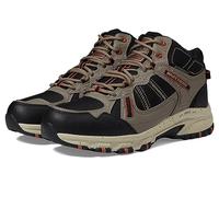 Skechers Hillcrest Cross Shift - Sneaker, Natural Synthetic/Textile/Black Trim,