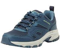 Skechers Hillcrest Pathway Finder, Ricerca Percorso in COLLAGGIO Donna, Bordo in Rete Sintetica Blu Navy, 36.5 EU